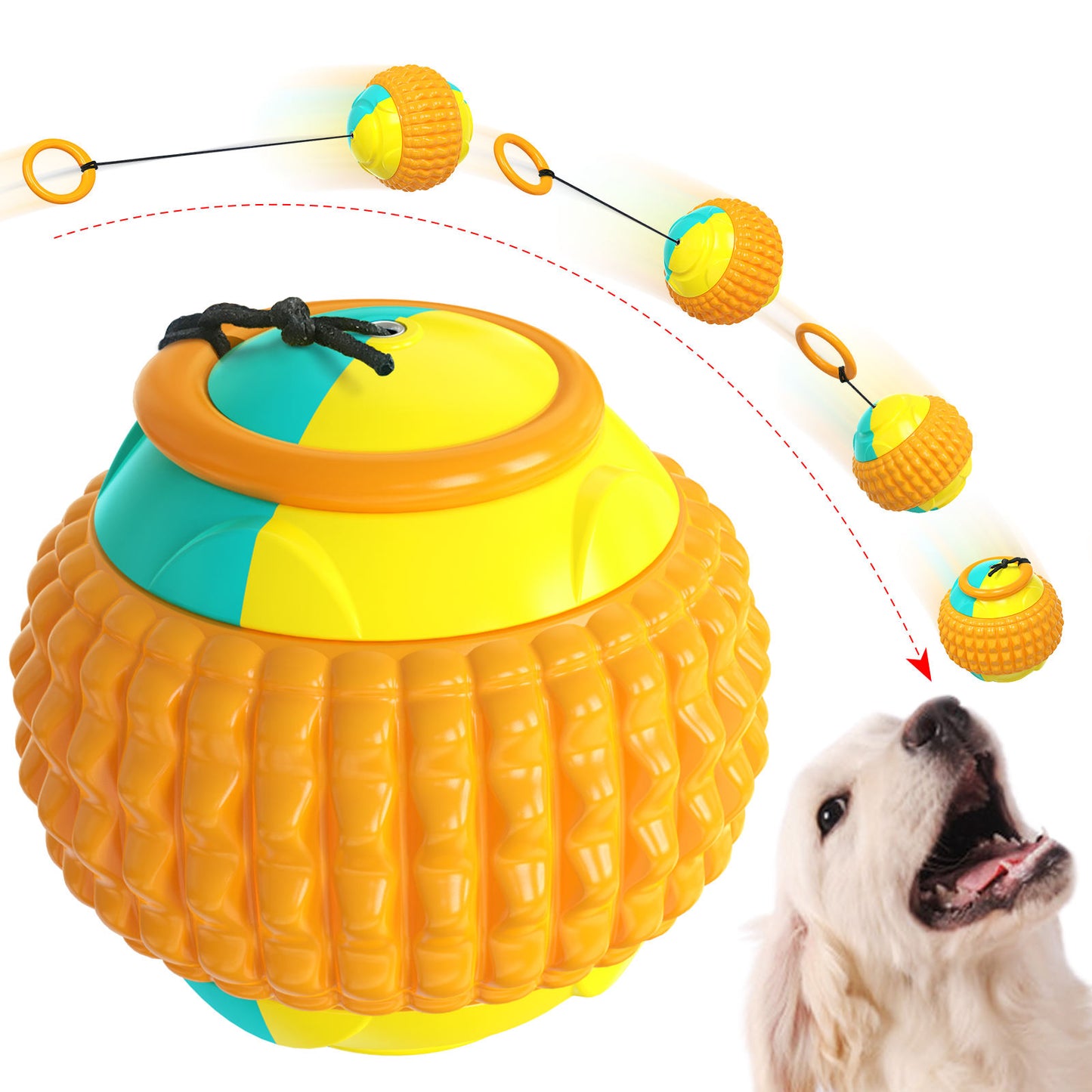 Pet Supplies Training Hand Throwing Ball Molars Bite Resistant Interactive And Fun Dog Toys