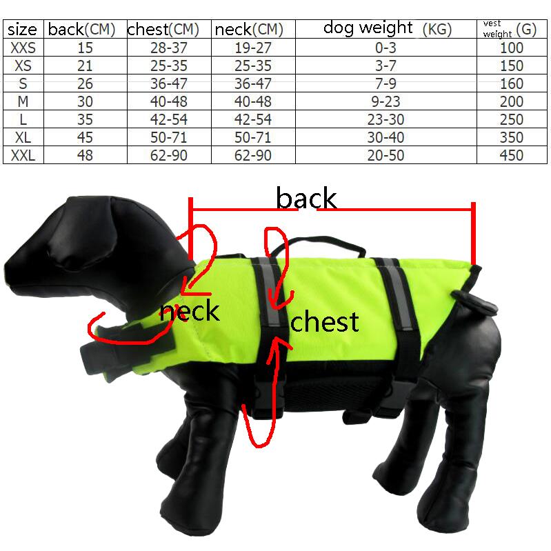 Pet Dog Life Jacket Clothes For Dogs Safety Clothes Life Vest Dog Clothes Supplies Summer Swimwear 0-50KG