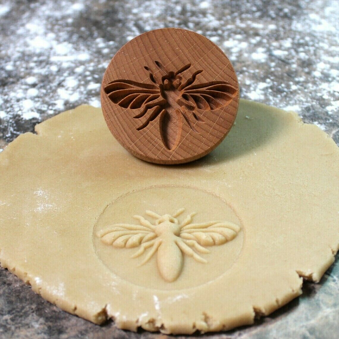 Cookie Embossing Stamp Mold Beech Postmark Stamp Wood Animal Plant Cookie Mold