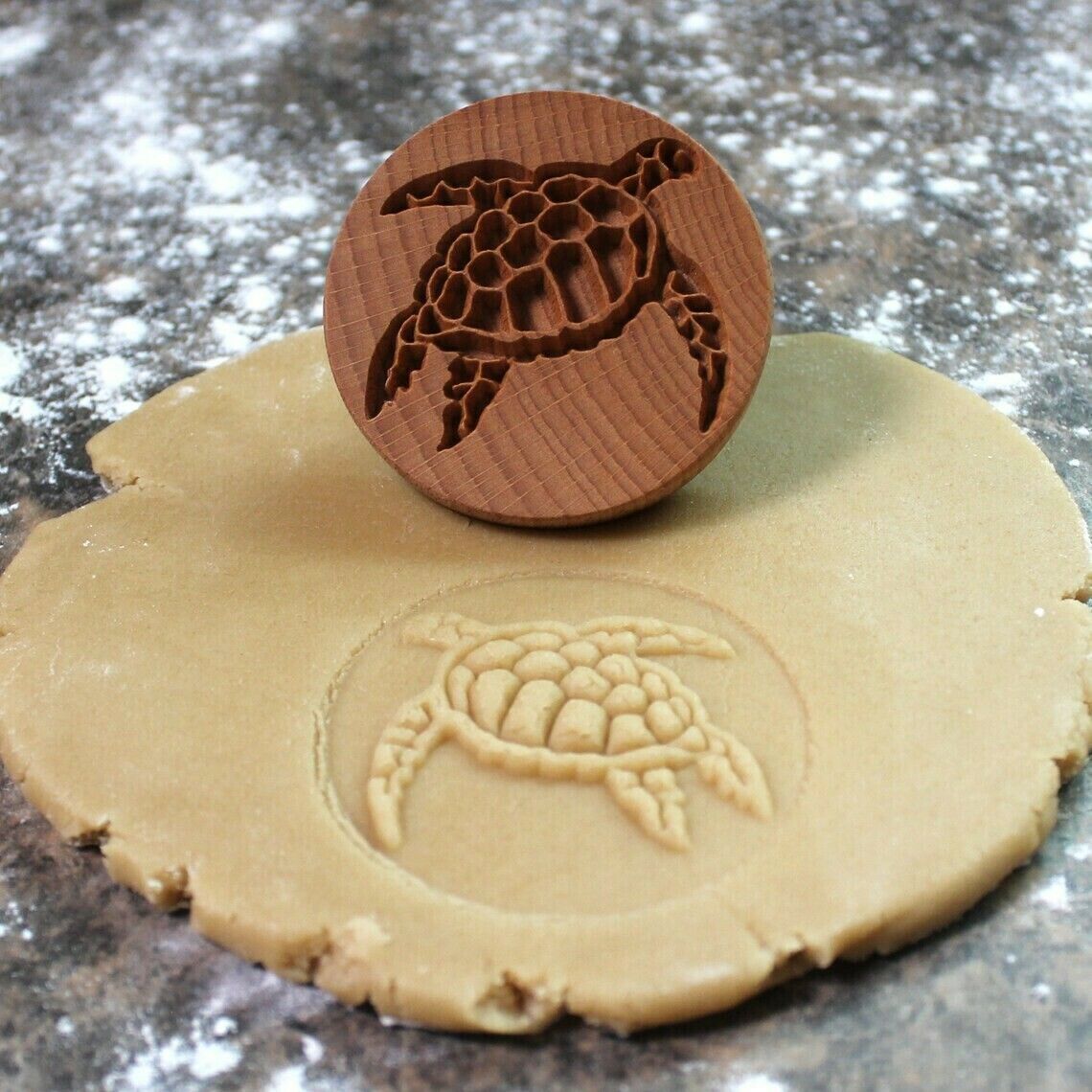 Cookie Embossing Stamp Mold Beech Postmark Stamp Wood Animal Plant Cookie Mold