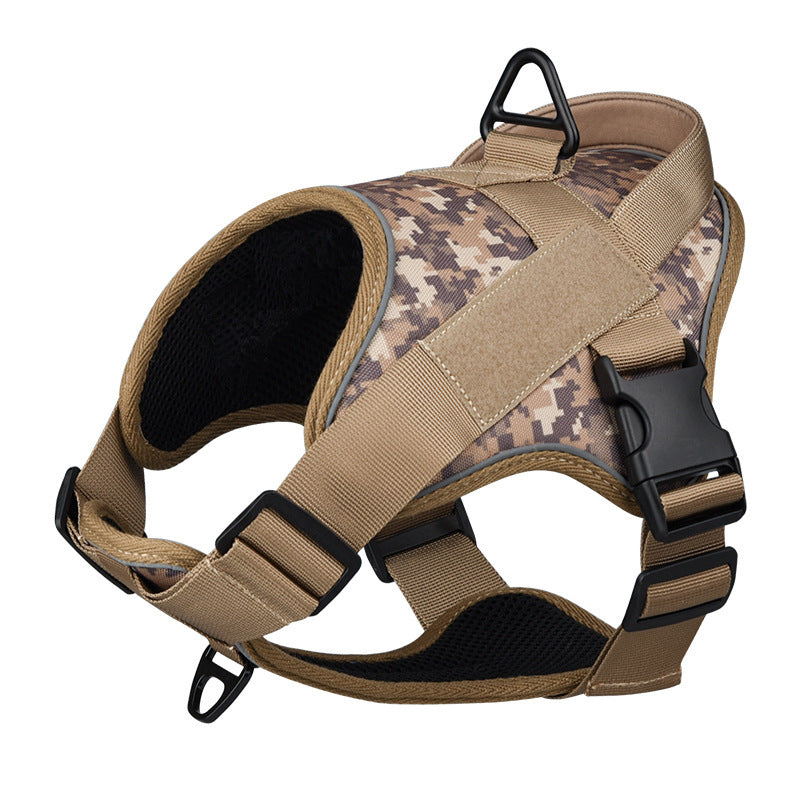 a3Training Tactical Chest Back K9 Pet Chest Harness Vest Type Reflective Dog Rope Explosion-Proof Chest Harness