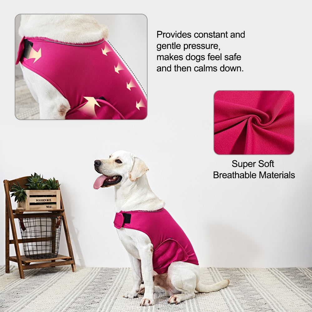 Dog Anxiety Vest Dog Thunder Shirt Coat Pet Dog Jacket For Dogs Cats Vest For Dog Shirt Pet Supplies