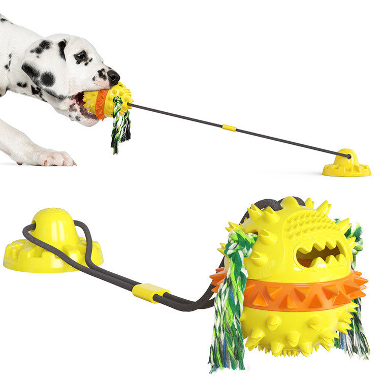 Strong Suction Cup Dog Toy Molar Dog Products Bite Resistant Sound Ball a Pet Products
