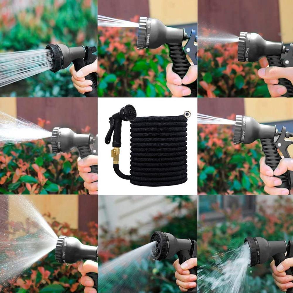 25Ft-100Ft Garden Hose Expandable Magic Flexible Water Hose (EU、US Version) Hose Plastic Hoses Pipe With Spray Gun To Watering