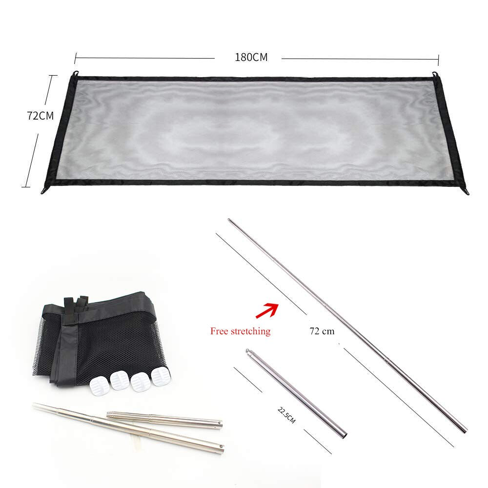 Pet Zipper Barrier Fences Portable Folding Breathable Mesh Dog Gate Pet Separation Guard Isolated Fence Dogs