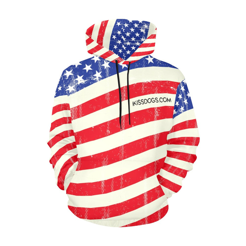 A Women's All Over Print Hoodie (Model H13)