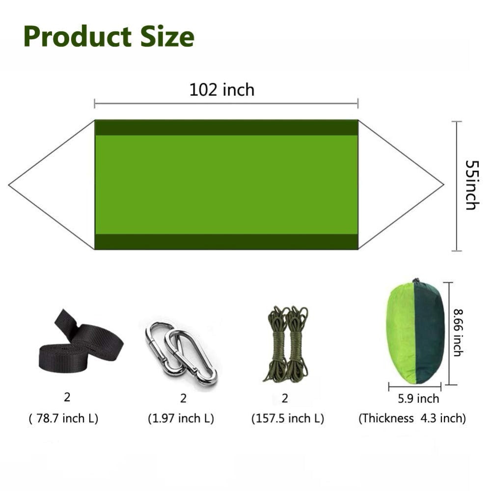 Ultralight Parachute Hammock Hunting Mosquito Net Double Person Sleeping Bed Drop-Shipping Outdoor Camping Portable Hammock