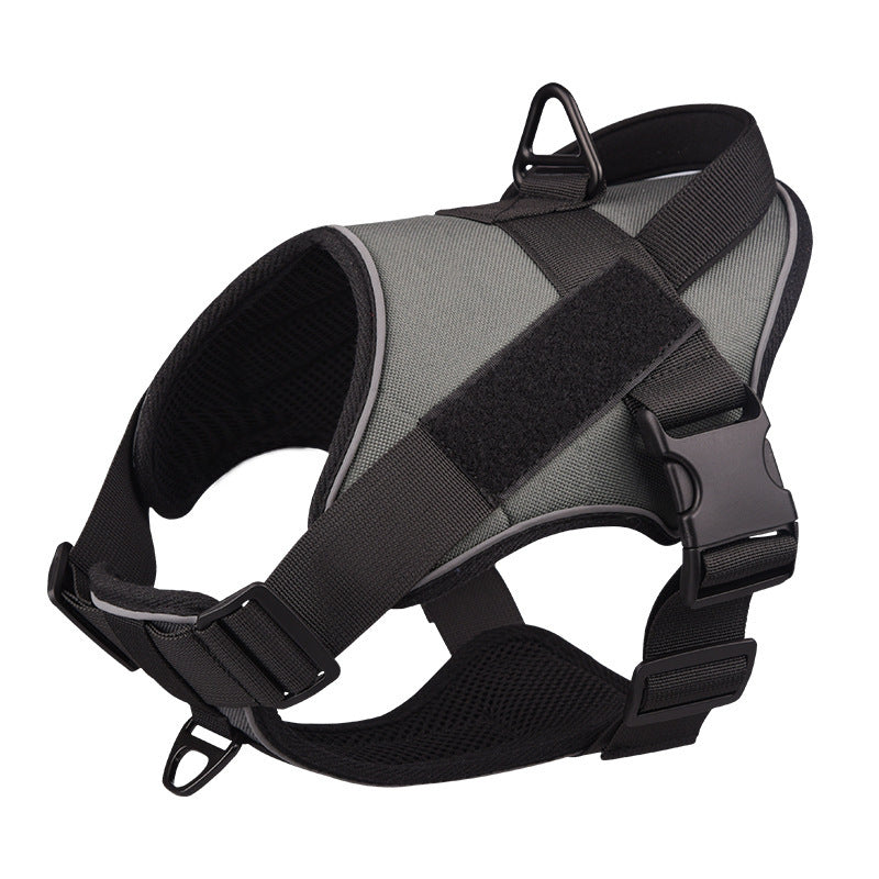 a3Training Tactical Chest Back K9 Pet Chest Harness Vest Type Reflective Dog Rope Explosion-Proof Chest Harness
