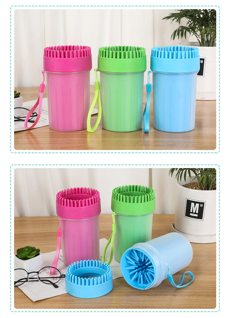 ABC Paw Plunger Pet Paw Cleaner Soft Silicone Foot Cleaning Cup Portable Cats Dogs Paw Clean Brush Home Practical Supplies