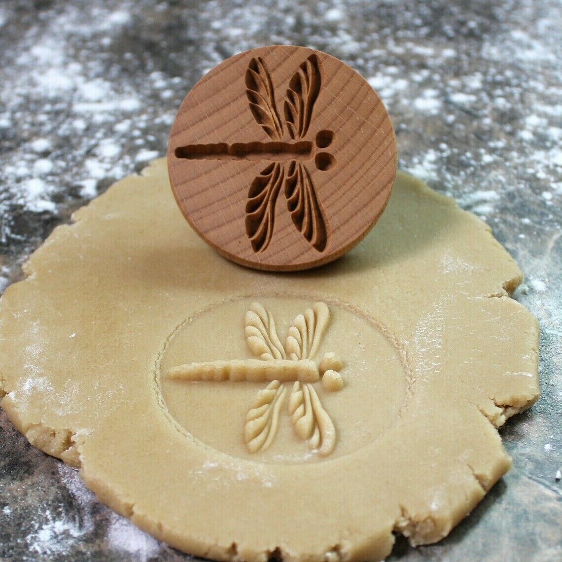 Cookie Embossing Stamp Mold Beech Postmark Stamp Wood Animal Plant Cookie Mold