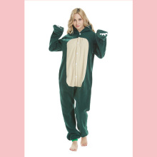 New Animal Cartoon One Piece Pajamas Kabi Beast Polar Fleece Couple Home Clothing Women's Nightgown