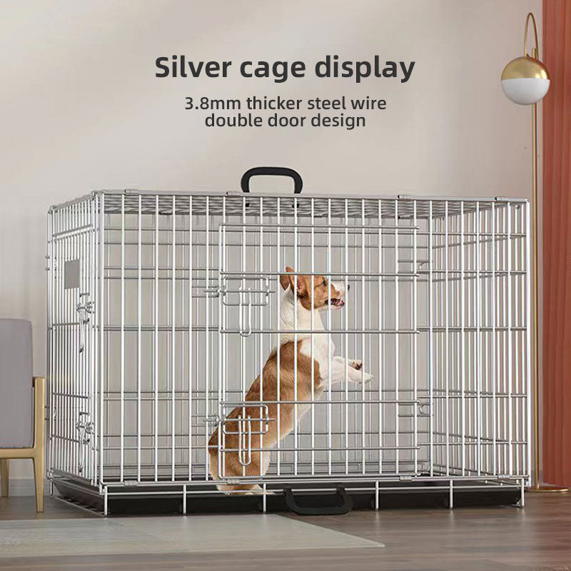 A Simple Good-Looking Dog Cage Cat Cage Pet Cage Wire Cage In Medium And Large Thick Cat Villa Pet Litter