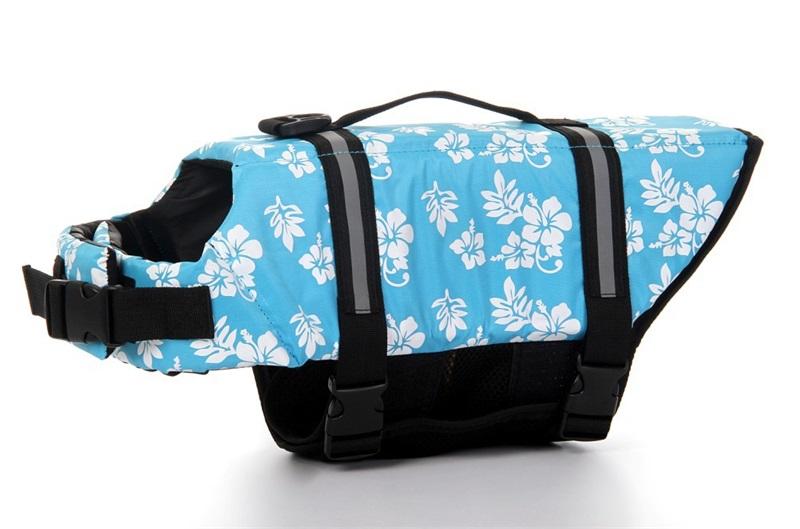 Dog Life Jacket Pet Saver Life Vest Swimming Preserver Dog Puppy Swimwear Surfing Swimming Vest Reflective Stripes