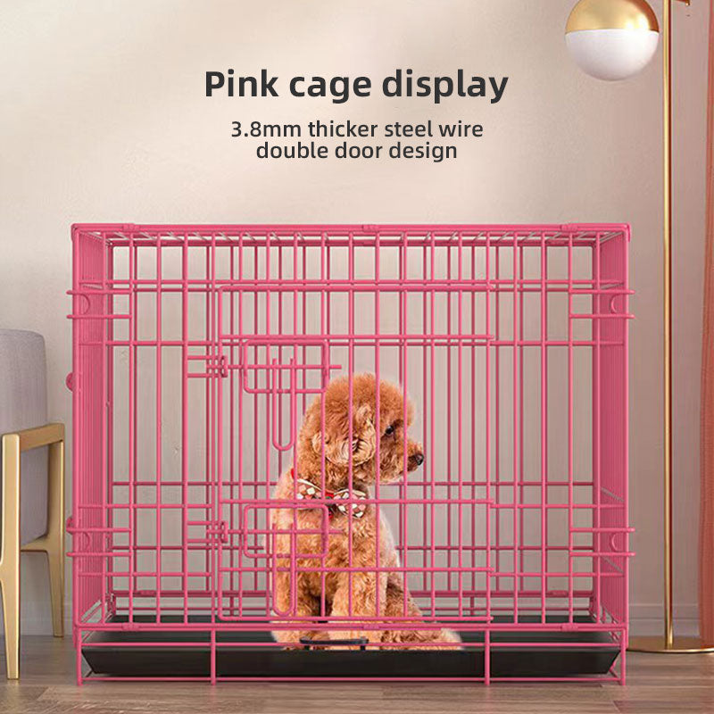 A Simple Good-Looking Dog Cage Cat Cage Pet Cage Wire Cage In Medium And Large Thick Cat Villa Pet Litter