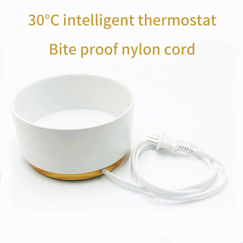 Pet Heating Bowl Intelligent Thermostatic Ceramic Bowl
