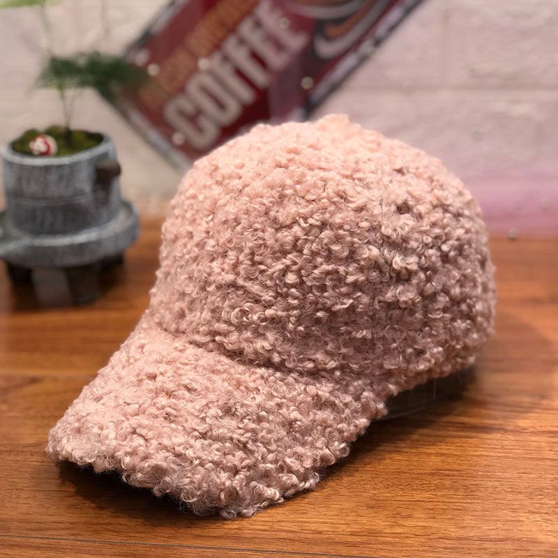New Casual Outdoor Warm Winter Cap Girl Women Adjustable Animal Pattern Faux Fur Baseball Cap Cotton Hip-Hop Hat Visor 55-58cm
