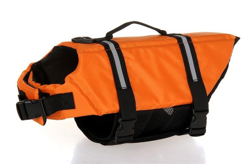 Dog Life Jacket Pet Saver Life Vest Swimming Preserver Dog Puppy Swimwear Surfing Swimming Vest Reflective Stripes