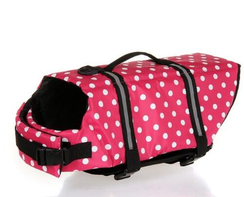 Dog Life Jacket Pet Saver Life Vest Swimming Preserver Dog Puppy Swimwear Surfing Swimming Vest Reflective Stripes