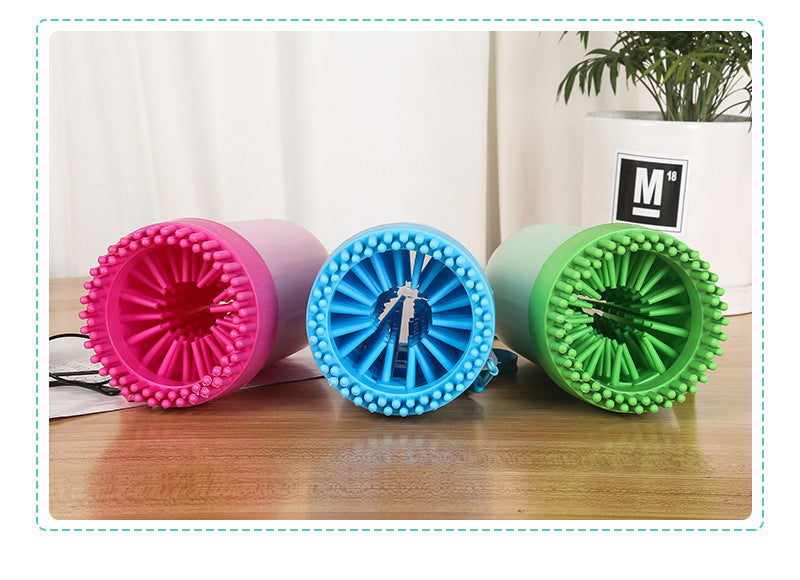 ABC Paw Plunger Pet Paw Cleaner Soft Silicone Foot Cleaning Cup Portable Cats Dogs Paw Clean Brush Home Practical Supplies