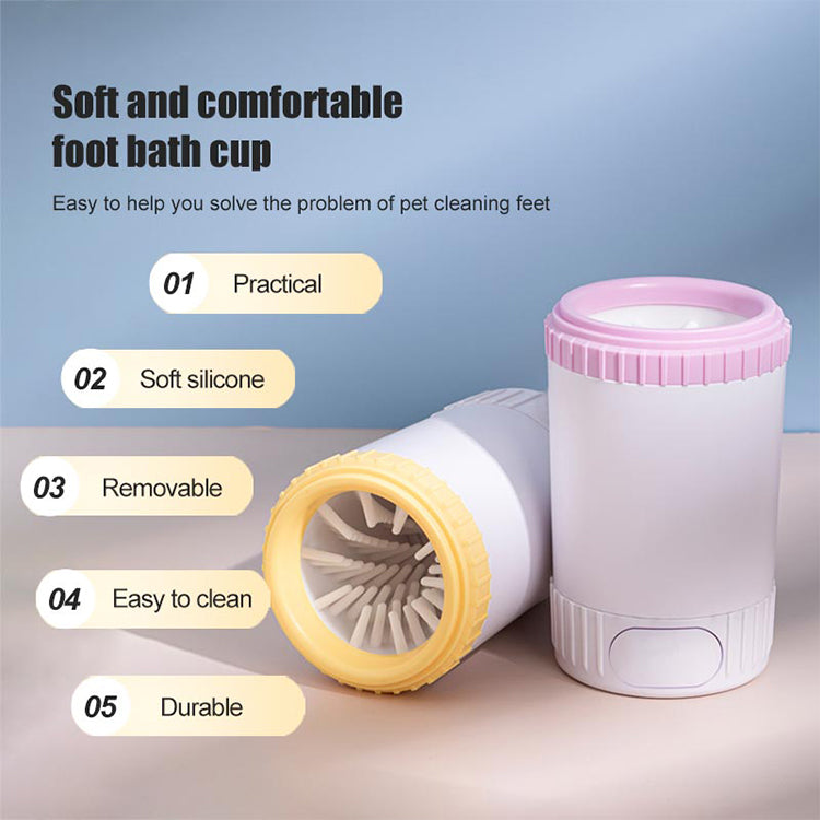 Pet Foot Wash Cat And Dog Claw Cup Cleaning Soft Pet Silicone Scrub Foot Cup