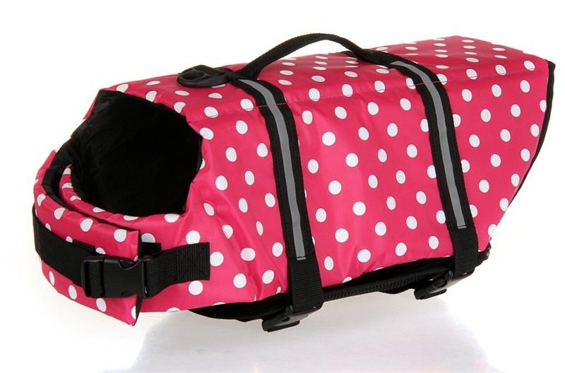 Dog Life Jacket Pet Saver Life Vest Swimming Preserver Dog Puppy Swimwear Surfing Swimming Vest Reflective Stripes