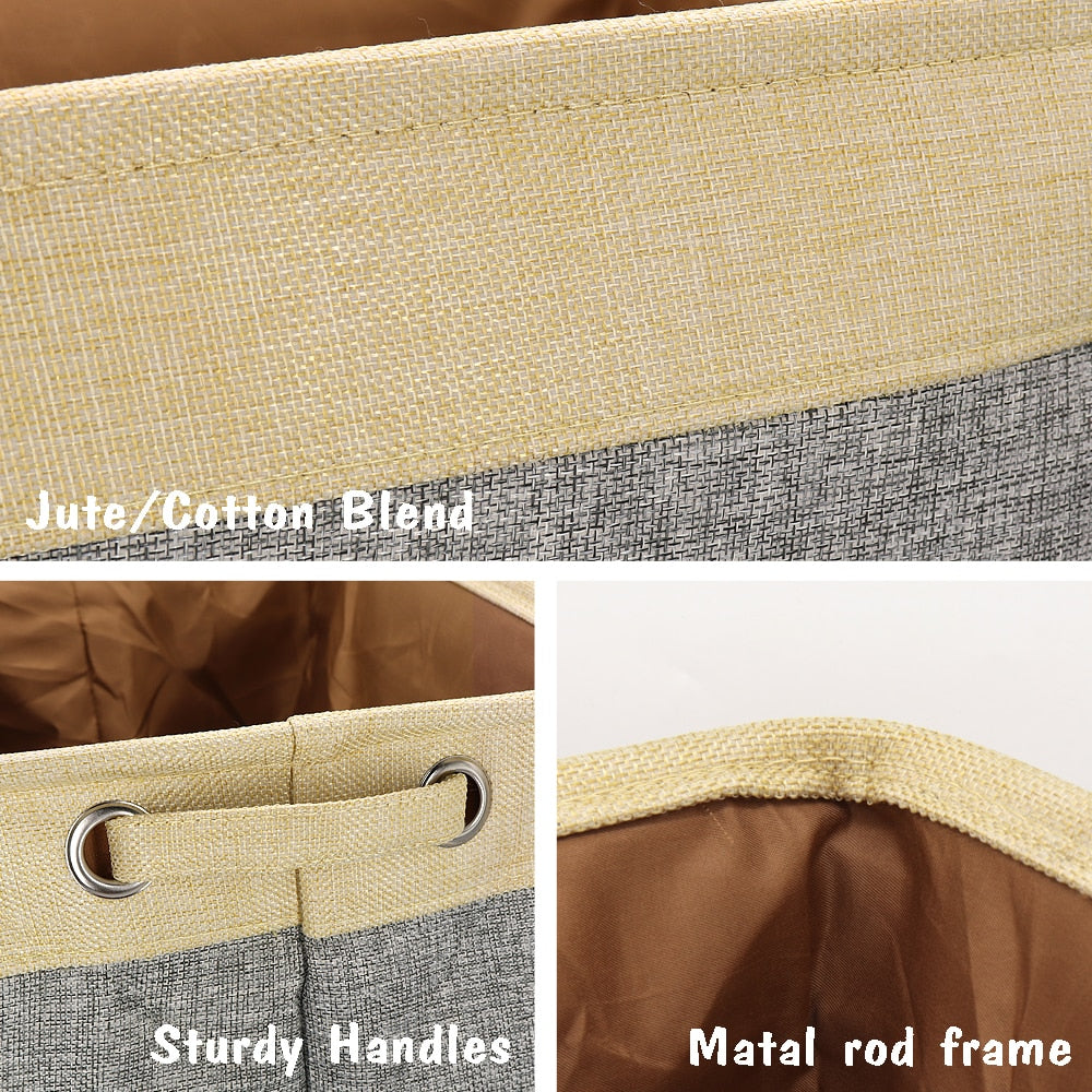 Canvas Bag Foldable Pet Toys Linen Storage Box Bins Dog Accessories Pet Supplies Personalized Pet Dog Toy Storage Basket Dog