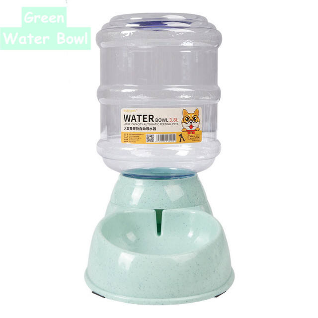Upgrade Wheat Straw Large Capacity 3.8L Pet Feeder Automatic Water Feeding Dog Basin Pet Bowl