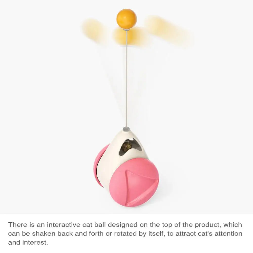 Pet cat Toys Feather Ball toys animal automatic Tease the cat stick Balancecar Cats play by themselves Pets