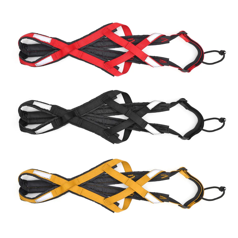 a34Dog Sled Harness Reflective Dog Weight Pulling Harnesses Adjustable Pet Training Sleding Harness For Medium Large Dogs Skijoring
