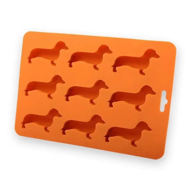 Kitchen Creative Silicone Dachshund Puppy Shaped Ice Cube Chocolate Cookie Mold DIY Home Ice Tray Kitchen Tools Dropshipping