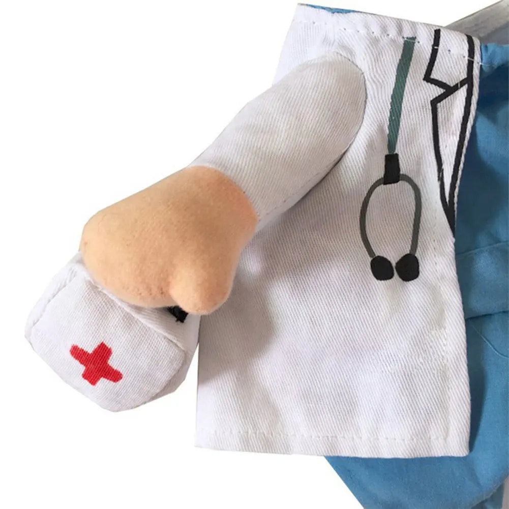 Pet Halloween Costume Dog Cat Doctor Costume Doctor Clothing Funny Cosplay Outfit Uniform Fashion Mini Pet Decoration Supplies
