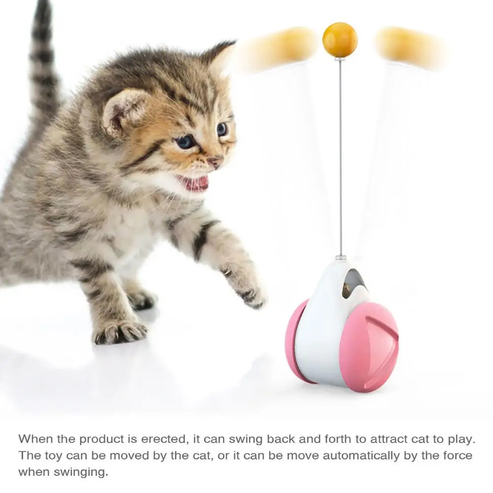 Pet cat Toys Feather Ball toys animal automatic Tease the cat stick Balancecar Cats play by themselves Pets