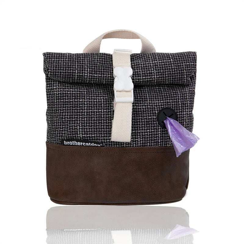 A Dog Harness Pet Puppy Backpack Breathable Adjustable Snack Bag Pet Puppy Harness Vest School Bag