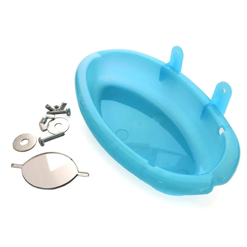 Pet Bird Bath Cage Parrot Bathtub With Mirror Bird Cage Accessories Shower Box Small Parrot Cage Pet Toys Birds Accessories