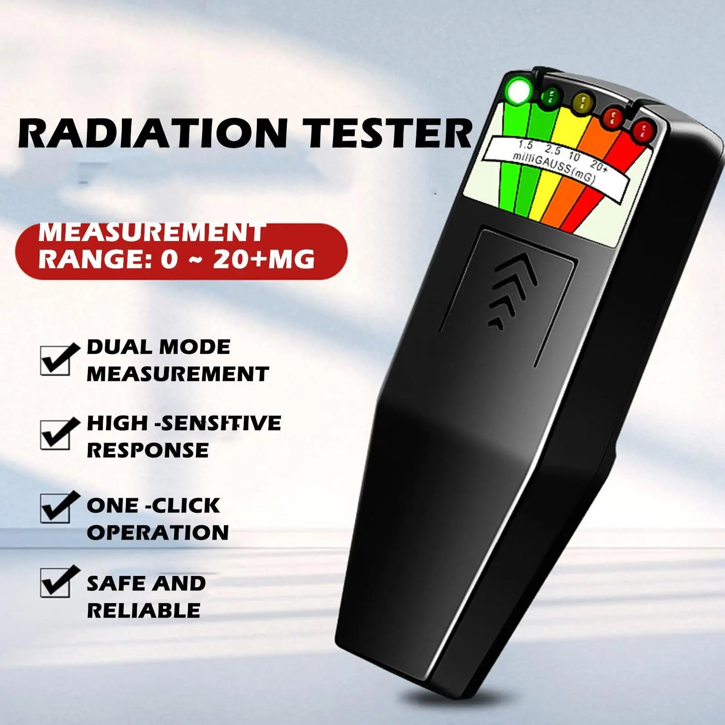 Portable Electromagnetic Field EMF Gauss Meter Ghost Hunting Nuclear Radiation Detector EMF Magnetic Field Tester
