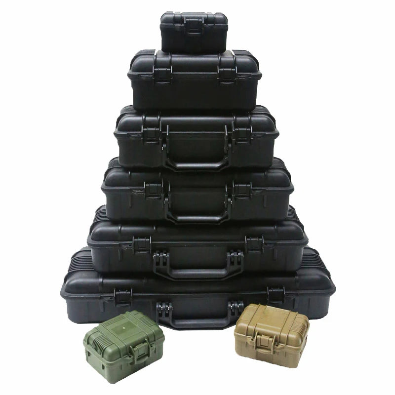 Waterproof Safety Instrument Toolbox Tools Case Outdoor Hunting Equipment Sealed Protective Box with Sponge Instrument Case