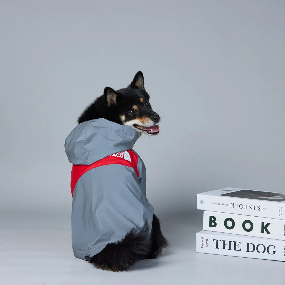 A A Dog Raincoats, Extra Reflective Waterproof Dog Rain Jacket, Pet Stylish Streetwear Outfit for Dogs Cat Puppy Small Medium Large