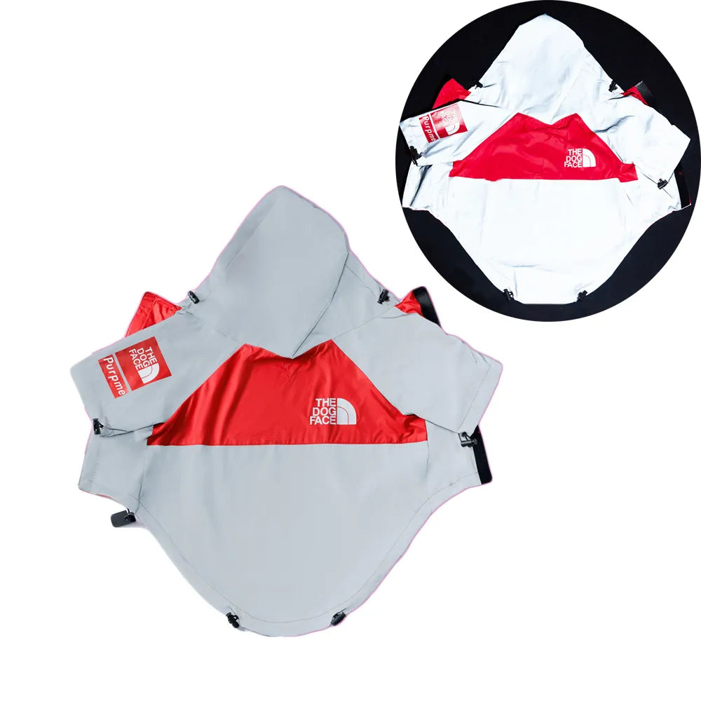A A Dog Raincoats, Extra Reflective Waterproof Dog Rain Jacket, Pet Stylish Streetwear Outfit for Dogs Cat Puppy Small Medium Large