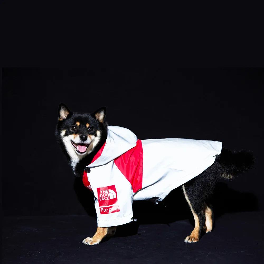 A A Dog Raincoats, Extra Reflective Waterproof Dog Rain Jacket, Pet Stylish Streetwear Outfit for Dogs Cat Puppy Small Medium Large