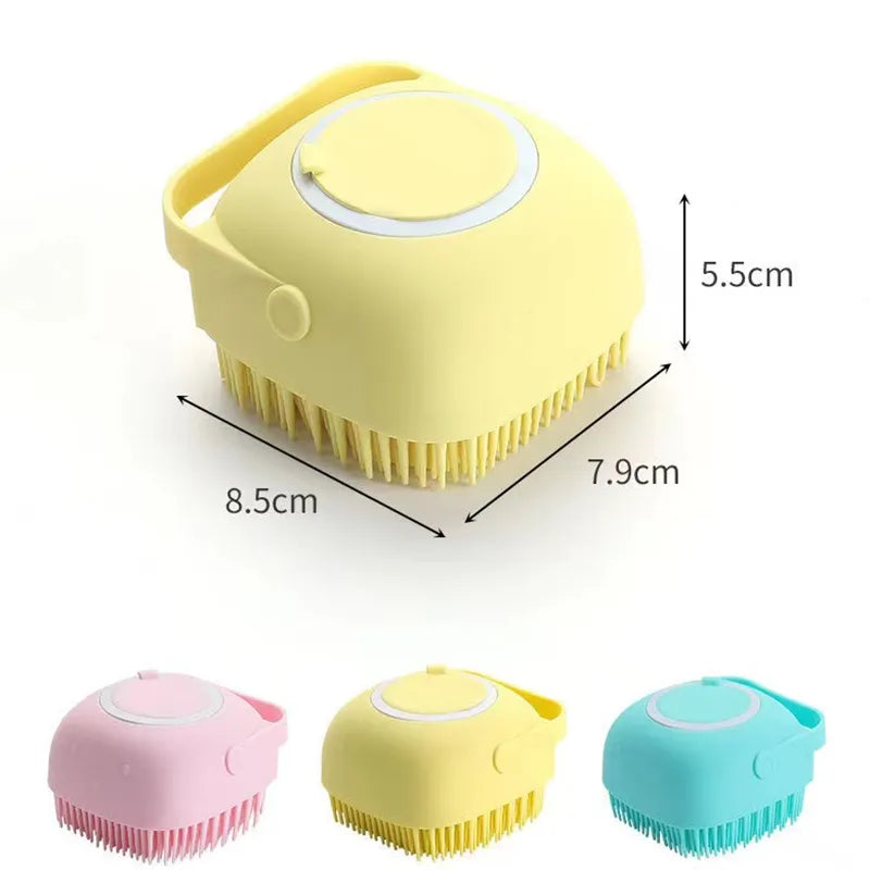 Pet Accessories For Dogs Shampoo Massager Brush Bathroom Puppy Cat Massage Comb Grooming Shower Brush For Bathing Soft Brushes