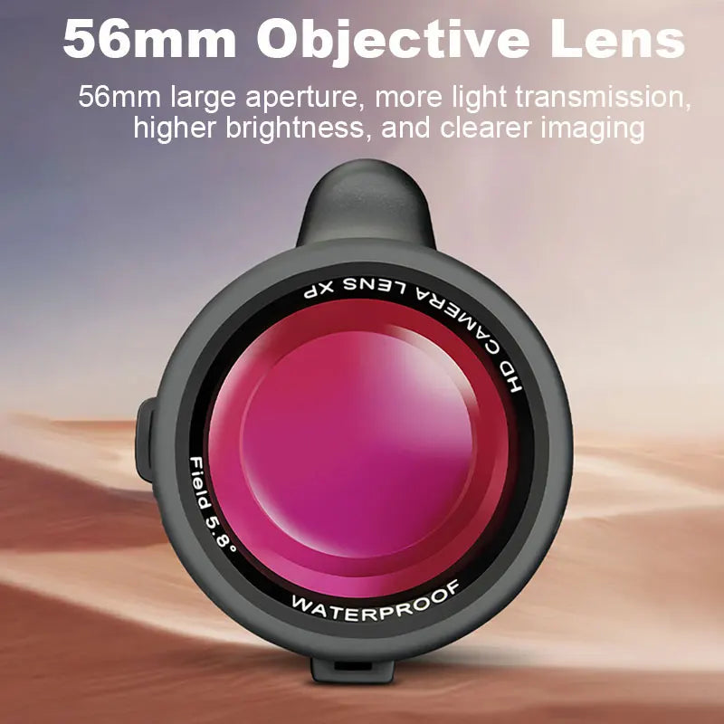 TICALA 16x56 High Power Monocular Telescope Waterproof Fog Proof Adapters Monocular Scope for Hunting Bird Watching