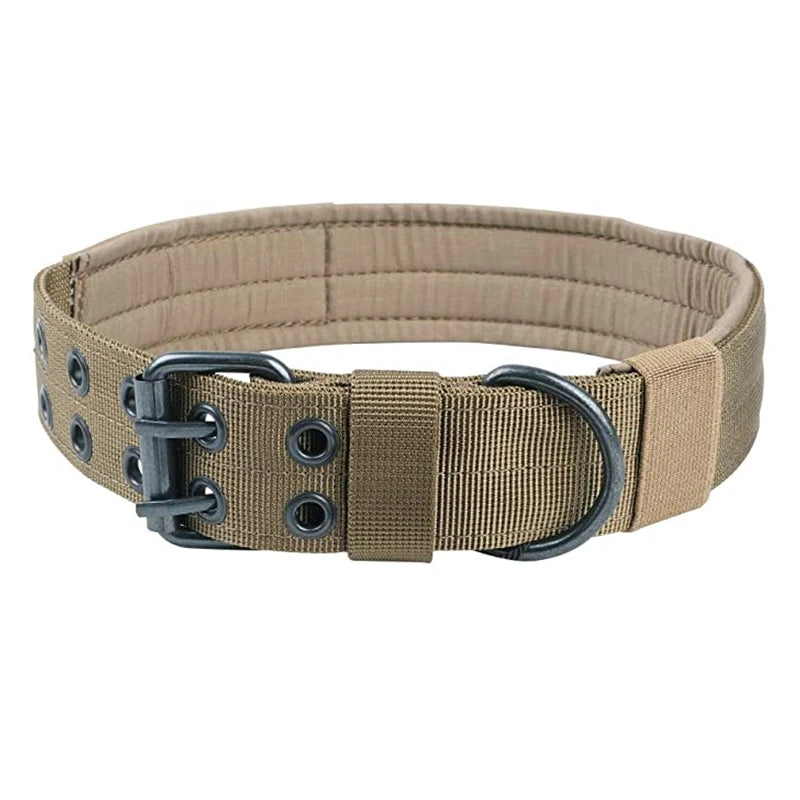 Durable Tactical Dogs Collar Leash Set Adjustable Military Pets Collars K9 German Shepherd Training Medium Large Dog Accessories