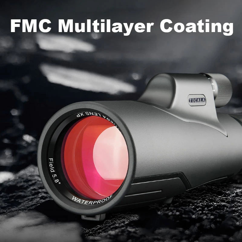 TICALA 16x56 High Power Monocular Telescope Waterproof Fog Proof Adapters Monocular Scope for Hunting Bird Watching