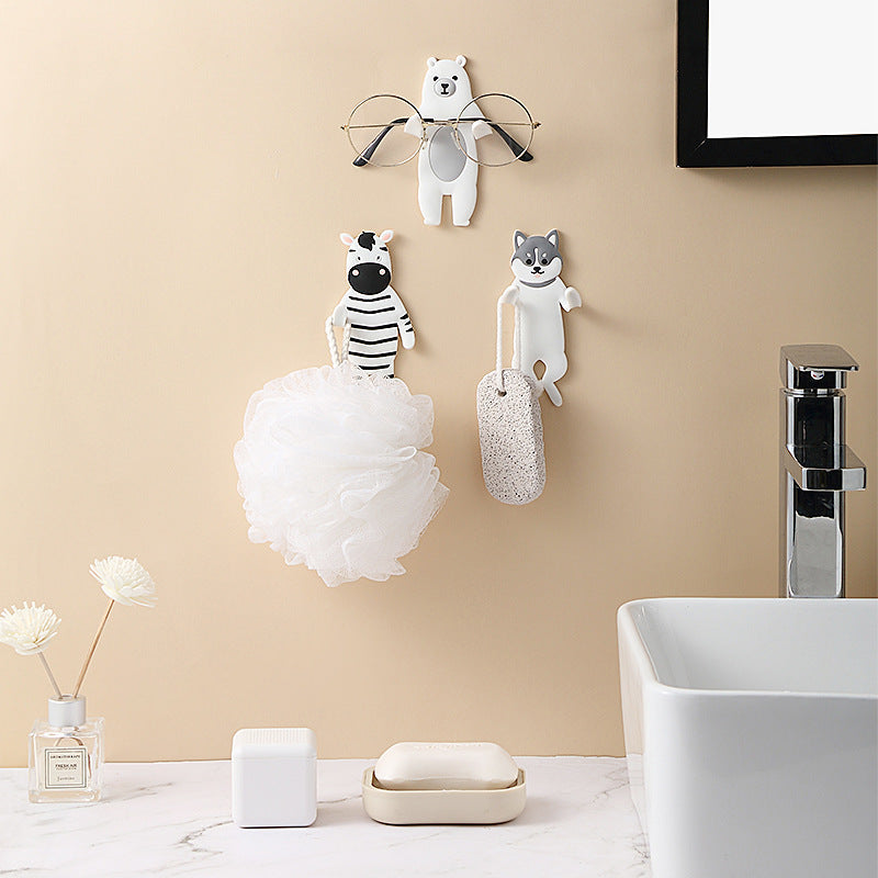 Punch-Free Animal Hook Cute Cute Pet Can Bend Fun Hook Porch Door Behind The Wall Without Trace Storage Sticky Hook