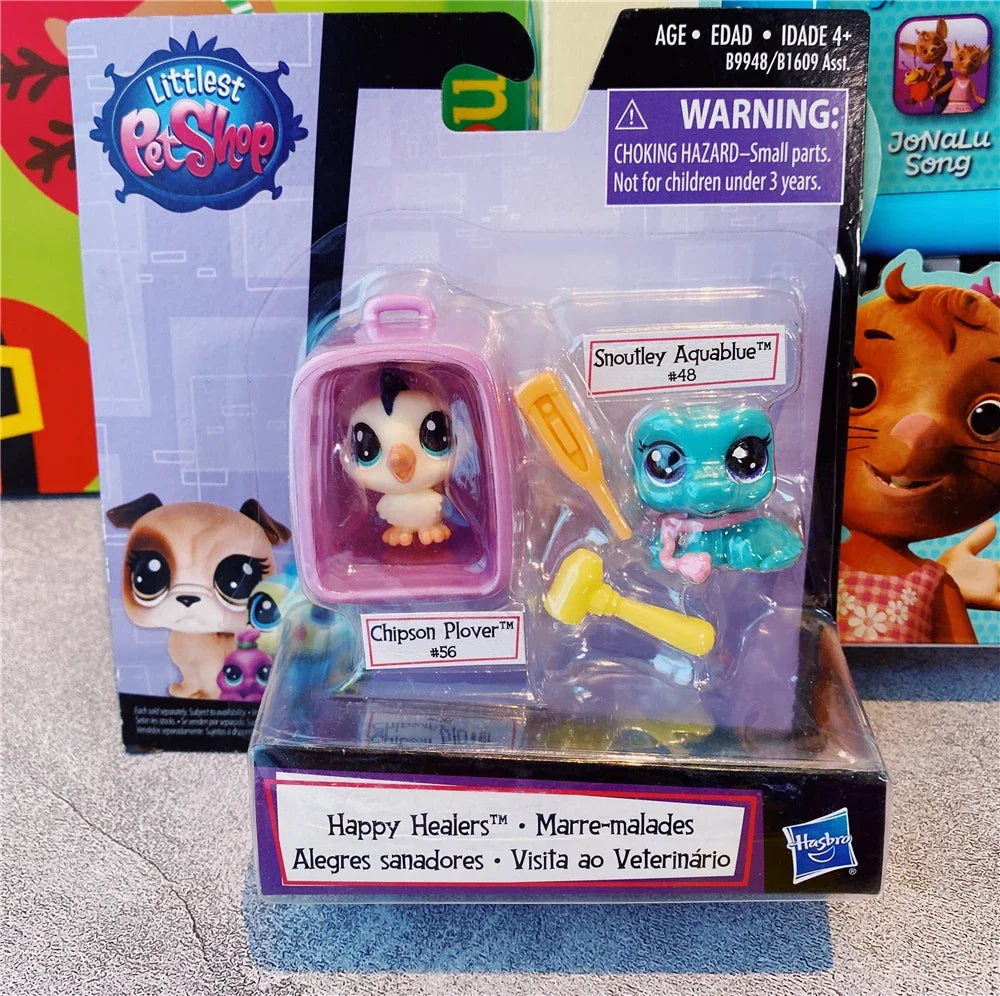 Hasbro Littlest Pet Shop CAT Rare Toy Dolls Stands Short Hair Figures Collection Original Bobble Head Toys for Kids Gifts