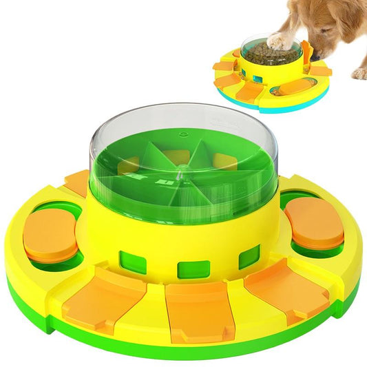 Pet Supplies Teething Sound Ball Dog Puzzle Leak Food Toys Pet Training Supplies Feeding Food Bin Dog Puzzle Diet Roulette