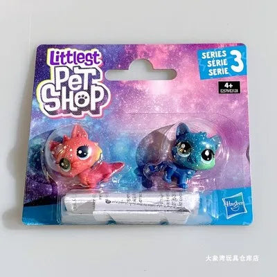 Hasbro Littlest Pet Shop CAT Rare Toy Dolls Stands Short Hair Figures Collection Original Bobble Head Toys for Kids Gifts
