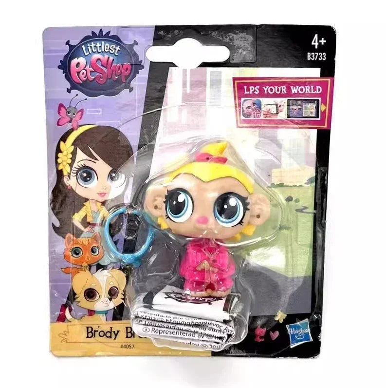 Hasbro Littlest Pet Shop CAT Rare Toy Dolls Stands Short Hair Figures Collection Original Bobble Head Toys for Kids Gifts