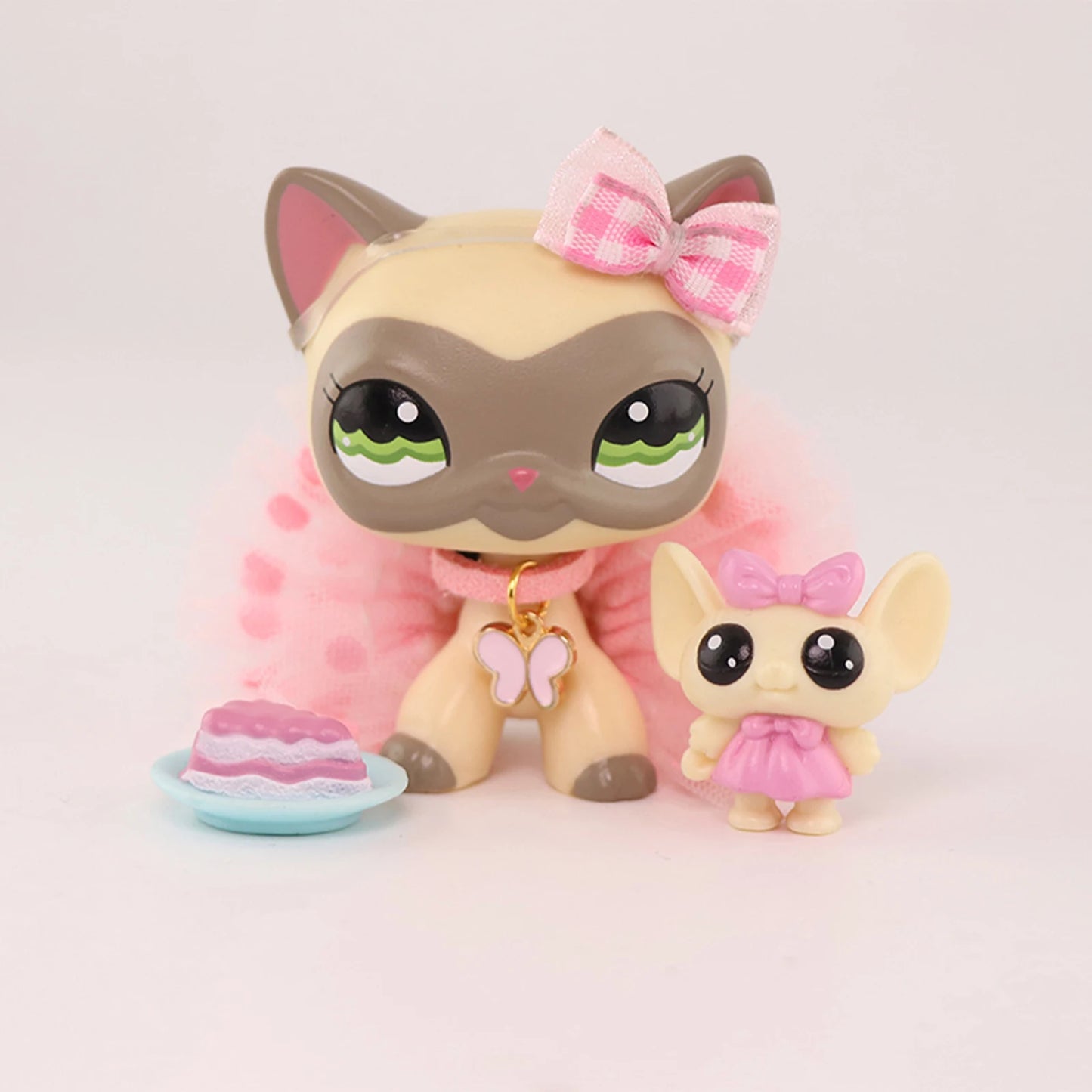 LPS Minilpsshop Pet Shop Rare Shorthair Cat And Accessories Bobble Head Children's Toys Gifts for Boys and Girls Collectibles