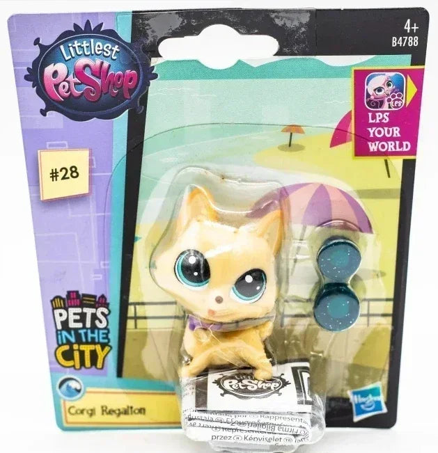 Hasbro Littlest Pet Shop CAT Rare Toy Dolls Stands Short Hair Figures Collection Original Bobble Head Toys for Kids Gifts